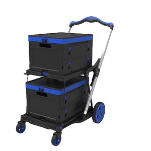 Commercial Grade Double Layer Folding Cart PP Material