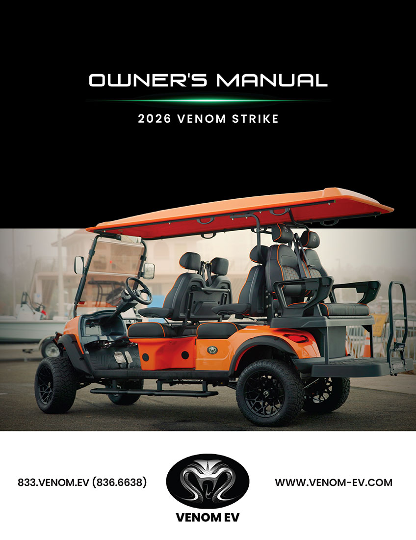 Venom EV Strike Series Master User Guide and Maintenance Manual