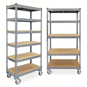 Heavy Duty Steel Utility Cart with MDF Boards & Wheels