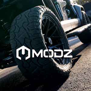 MODZ 14-inch wheel with steel belted radial street tire